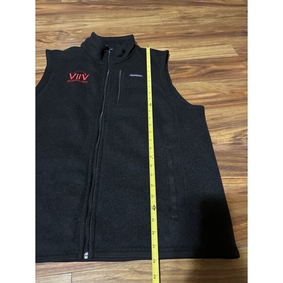 Patagonia Better Sweater Full Zip Vest Men's Size 2XL XL Black ViiV Healthcare - Picture 6 of 8
